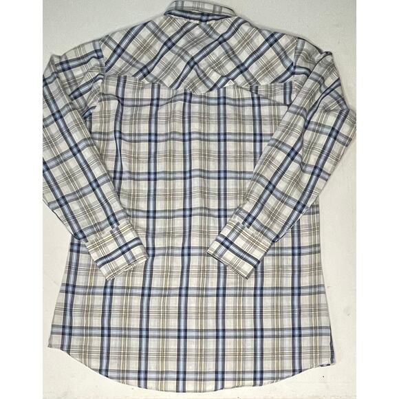 VTG Ely Cattleman Western Pearl Snap Shirt Men M Plaid Long Sleeve Cowboy Rodeo - Picture 7 of 7